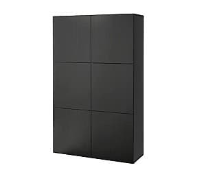 Dulap IKEA Besta Lappviken black-brown 120x40x192 cm