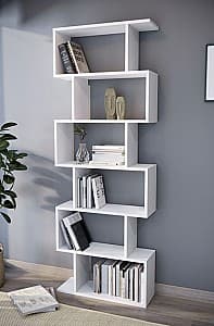 Etajera Fabulous Zigzag 6 Shelves White