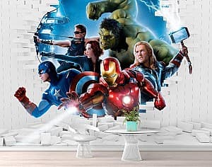 Fototapet 3d Art.Desig Super Heroes, Marvel 3D efect