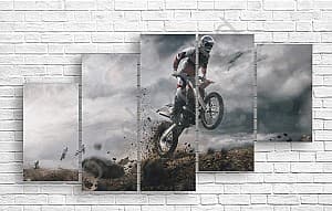 Tablou multicanvas Art.Desig MOTOCROSS, CURSE OFF-ROAD