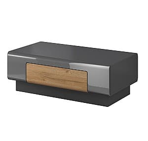 Masa de reviste Helvetia Toledo №99 1S (Anthracite Gloss/Grandson Oak)