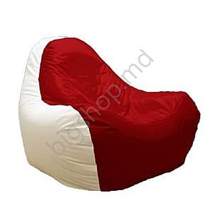 Пуф Релакс Hi-Poly Medium Red/White