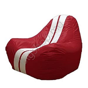 Пуф Релакс Hi-Poly Medium Red/White Sport