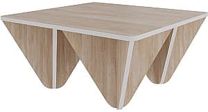 Masa de reviste DECO Diamond Oak/White