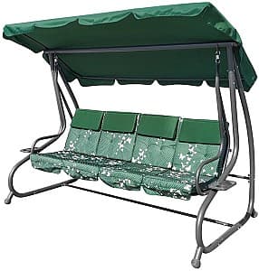 Садовые качели для дачи Joko 2 в 1 Swing Seat Braid Green Butterflies