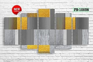 Tablou multicanvas Art.Desig Geometric modern lines FB-10036