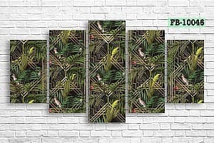 Модульная картина Art.Desig Tropical Leaves FB-10046