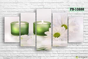 Tablou multicanvas Art.Desig Candles and romanites FB-10288