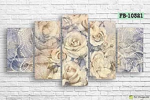 Tablou multicanvas Art.Desig Roses FB-10321