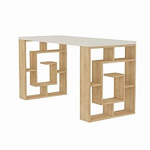 Masa de birou DECO Labirent White/Oak