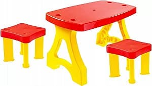 Set de mobila de grădină MochToys 11852 Red/Yellow