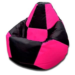 Пуф Beanbag Pear Chess XXL Black Pink