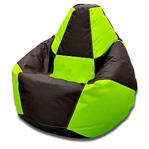 Пуф Beanbag Pear Chess L Black Green