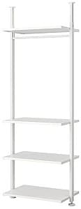 Etajera IKEA Elvarli 1 sectiune 92x51x222-350 Alb