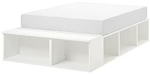 Pat IKEA Platsa cu depozitare 140x200 Alb