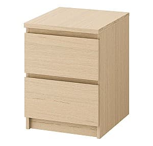 Прикроватная тумбочка IKEA Malm oak-white