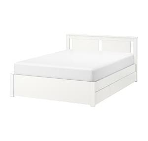 Кровать IKEA Songesand White 160x200 (4 ящика для хранения)