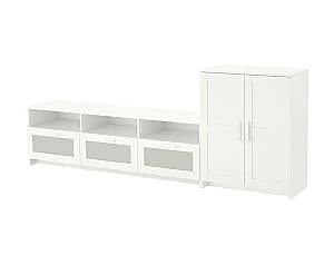 Comoda TV IKEA Brimnes White 258x41x95 cm