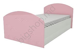 Детская кровать Миф Юниор 2 Р розовый металлик