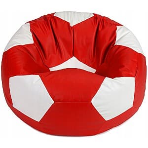 Fotoliu Beanbag Ares XL White Red