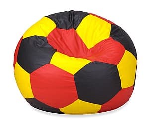 Fotoliu Beanbag Ares XL Black Red Yellow