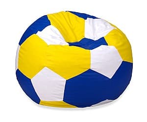 Fotoliu Beanbag Ares L Blue Yellow White