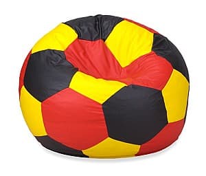 Fotoliu Beanbag Ares L Yellow Black Red