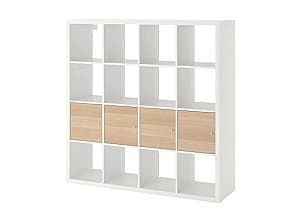 Стеллаж IKEA Kallax White / antique oak (4 организатора)