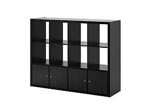 Стеллаж IKEA Kallax black-brown 147×112 см