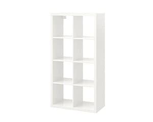 Etajera IKEA Kallax glossy white 77x147 cm