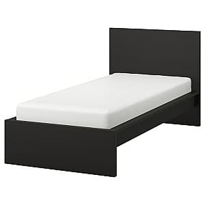 Pat copii IKEA Malm/Lonset 90х200 Negru-Maro