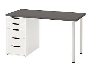 Офисный стол IKEA Lagkapten/Alex gray/white 120x60 см