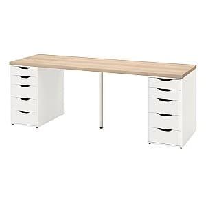 Masa de birou IKEA Lagkapten Alex White 200x60