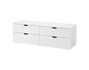 Comoda IKEA Nordli White 160x54 cm ( 4 seratre)