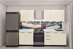 Кухня PS Лена 2 м (краска, фрез. Гладкий) Бежевый