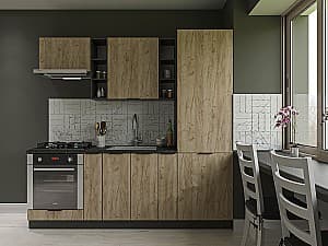 Bucatarie Confort-NV Craft 2.2 m Grey Kraft Oak