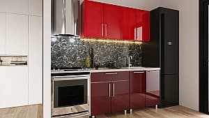 Кухня PS Мини (High Gloss) 1.6 м Red/Bordo