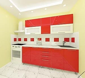 Bucatarie PS Lena 2m (in sus) High gloss Red