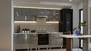 Bucatarie PS Iulia (High Gloss) 2.6 m Anthracite