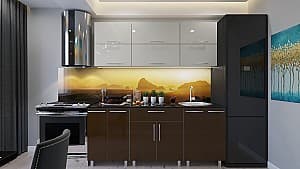 Кухня PS Modern (High Gloss) 1.8m Bianco/Brown