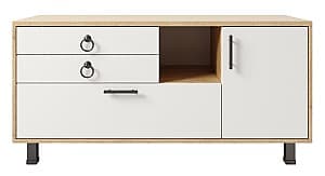 Comoda TV ML Mobila ML-2 Stejar Auriu/Alb