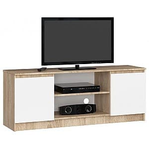 Тумба под ТВ Akord K140 2D1P Sonoma Oak/White