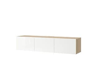 Comoda TV IKEA Besta antique oak / selsviken white