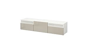 Тумба под ТВ IKEA Besta white /Selsviken beige 180x42x39 см