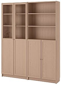 Витрина IKEA Billy / Oxberg  oak veneer-white 160x30x202 см