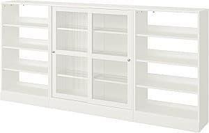 Dulap cu vitrina IKEA Havsta White 283x37x134 cm