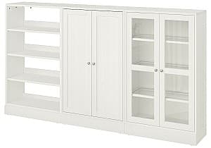 Dulap cu vitrina IKEA Havsta White 243x37x134 cm