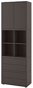 Шкаф пенал IKEA Eket dark gray 70x35x212 cm