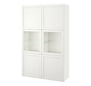 Витрина IKEA Besta Hanviken/Sindvik glass white