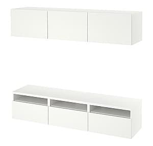 Стенка IKEA Besta White/Lappviken 180x42x185